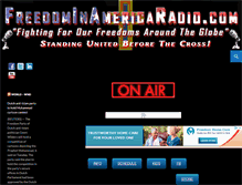 Tablet Screenshot of freedominamericaradio.com